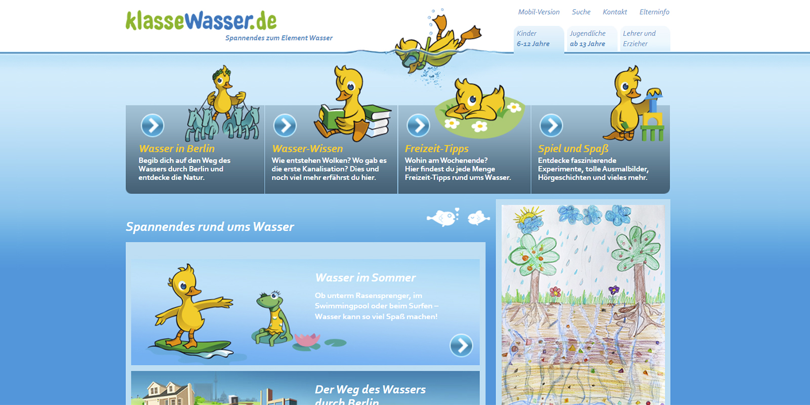 Klassewasser Website