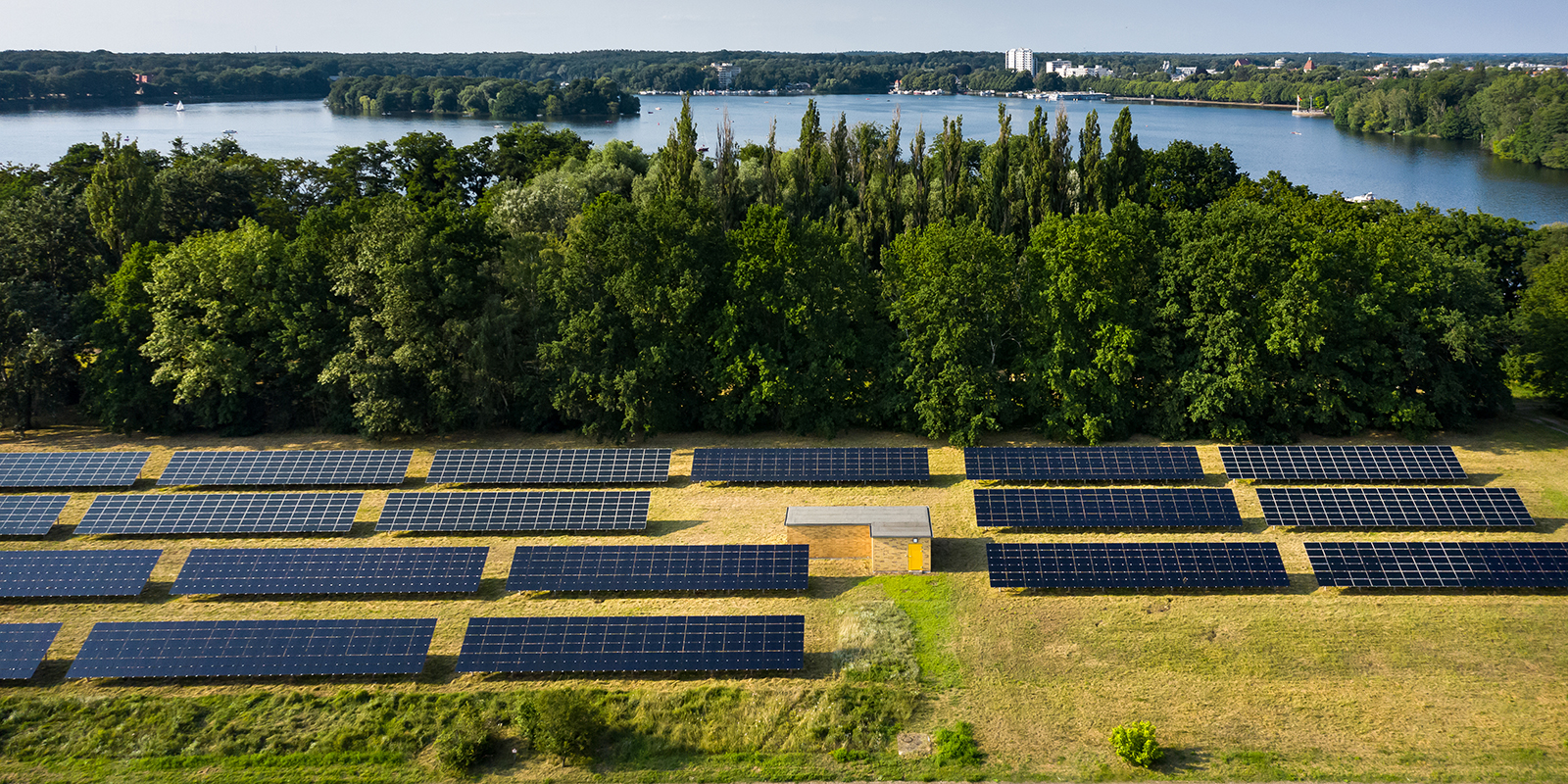 Solaranlage im Wasserwerk am Tegeler See