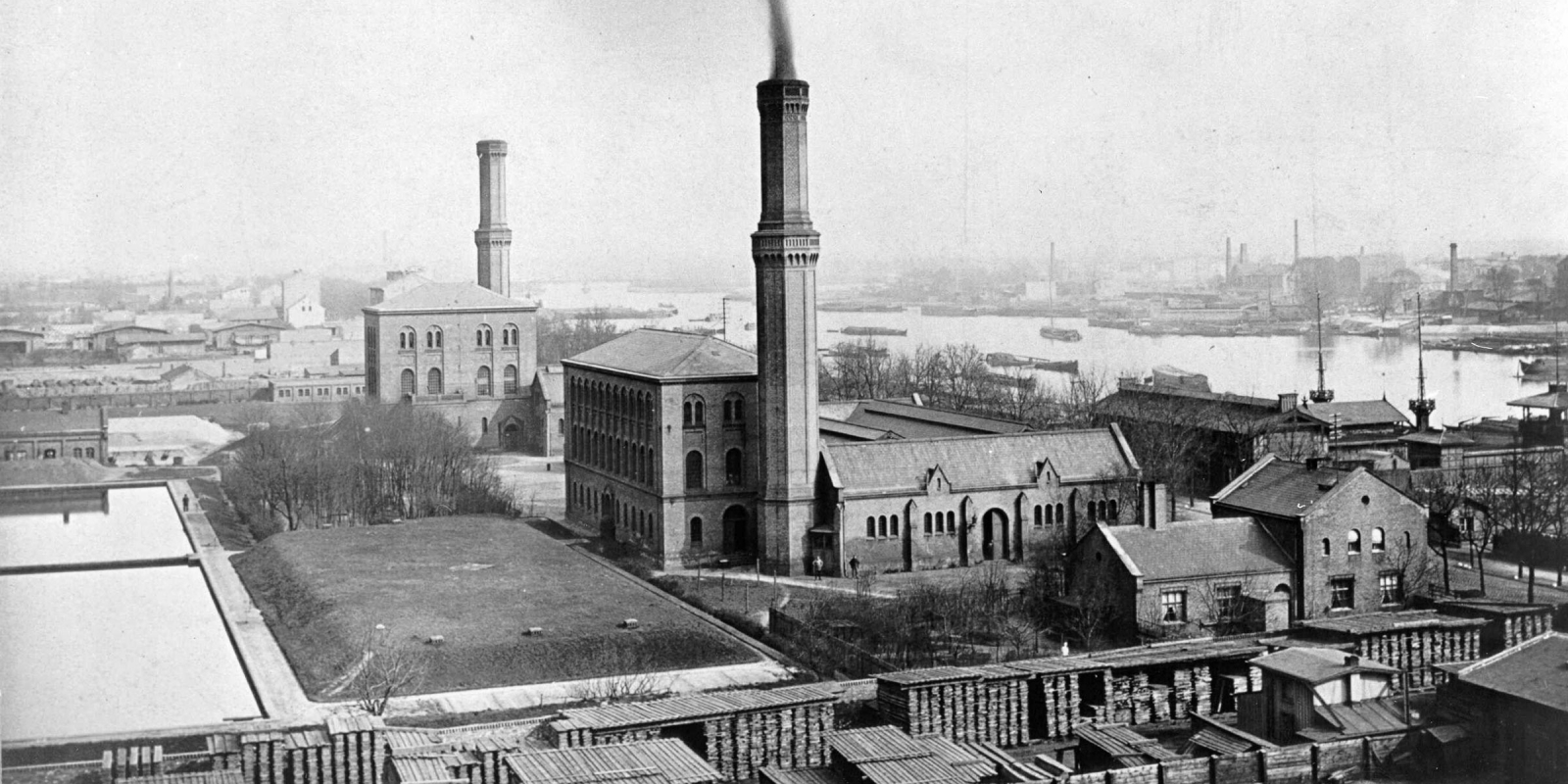 Historische Fotografie Wasserwerk Stralauer Tor