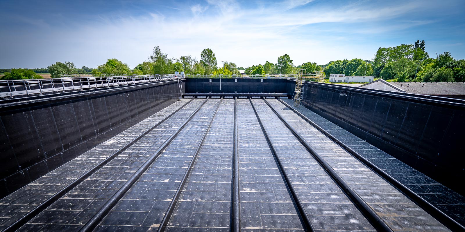 Fertigstellung des Mischwasserspeichers auf dem Klärwerk Schönerlinde