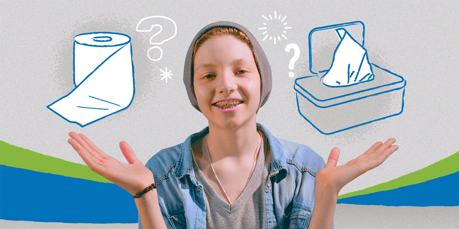 Experiment Feuchttücher versus Toilettenpapier