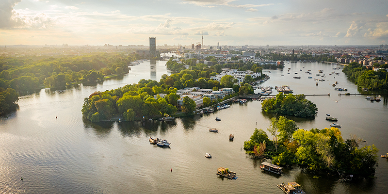 Rummelsburg aus der Luft