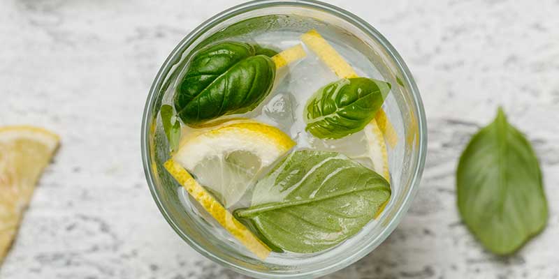 Mixgetränke Virgin Basil Smash