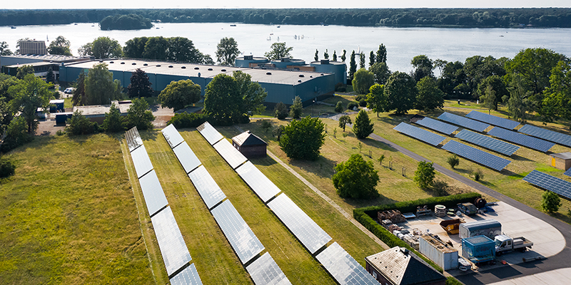 Solaranlage im Wasserwerk Tegel