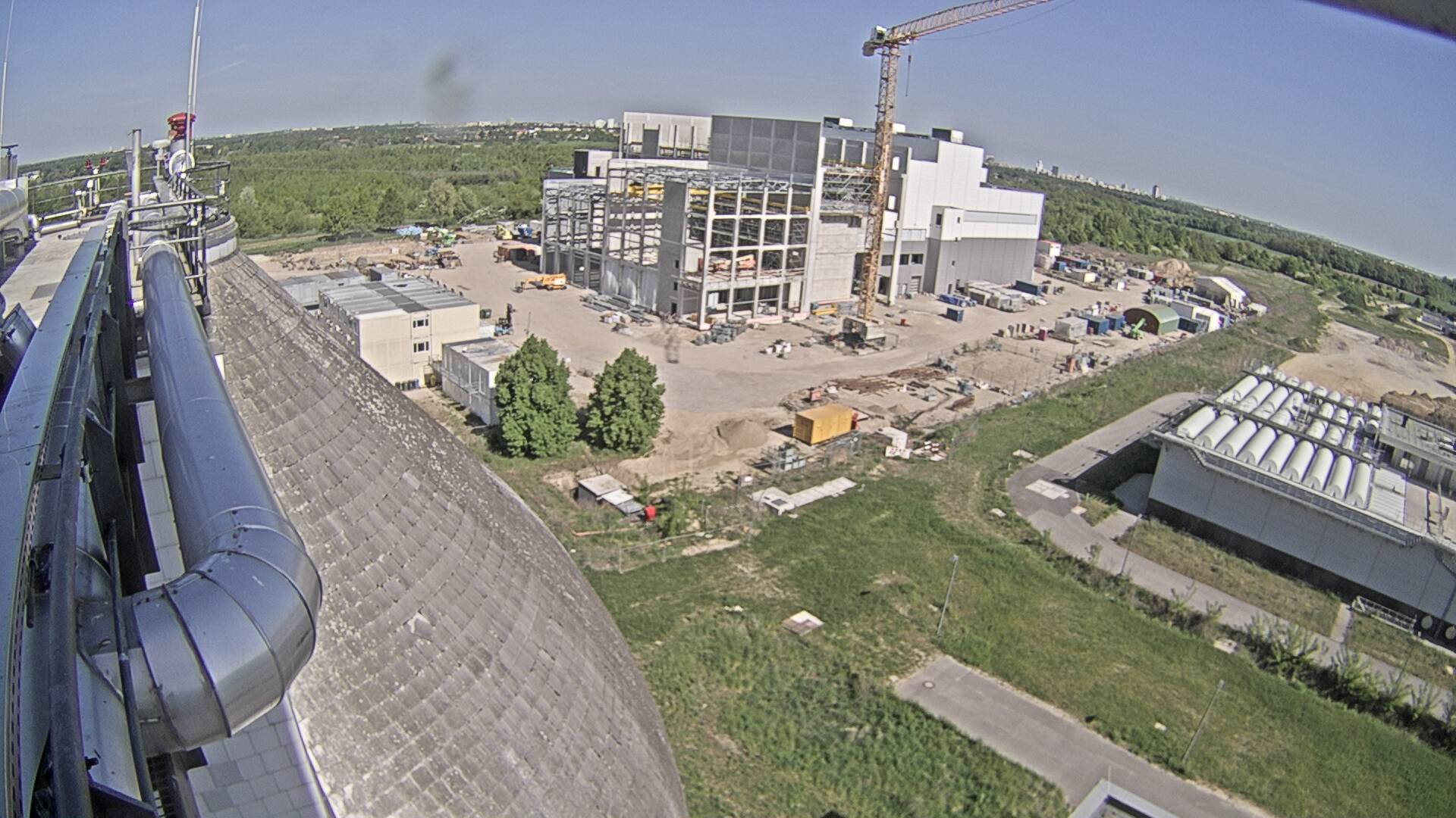 Baustellenkamera 2 auf dem Klärwerk Waßmannsdorf